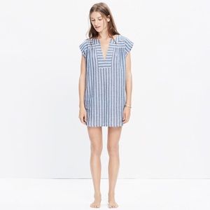 < Madewell > stripe Belize cover up tunic